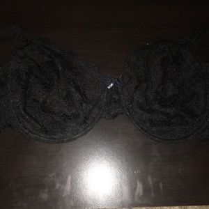 See through lacy bra